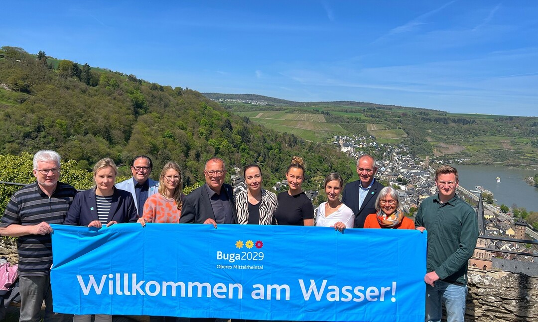 Leitthema der BUGA 2029: "Willkommen am Wasser"