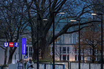 Der U-Bahnhof Philharmonie in Essen: barrierefrei zugnglich, auf aktuellem Sicherheitsstandard und mit frischer Beleuchtung.