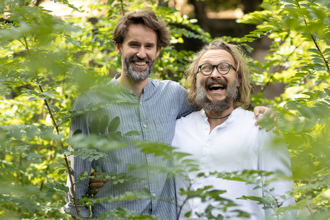 Sebastian Sowa (links) und Gianluca Torini - gemeinsam sind sie Sowatorini Landschaft