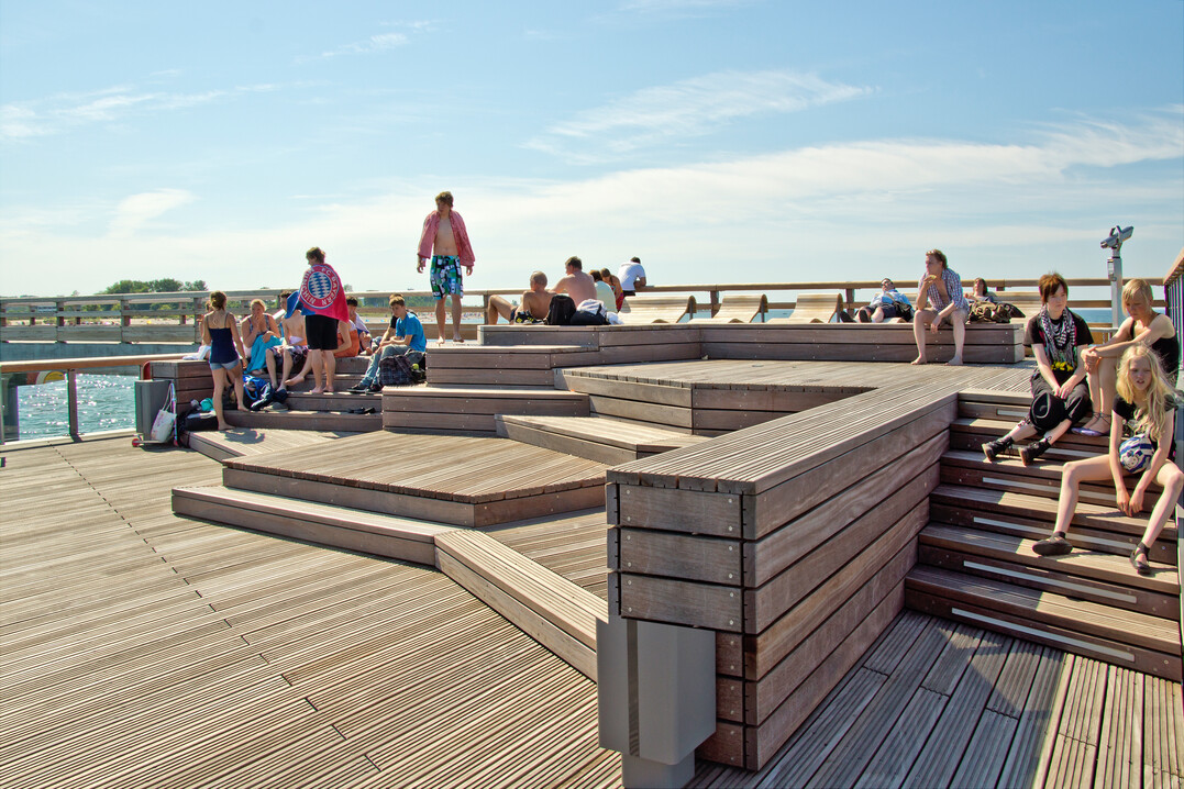 Die SWUP GmbH plant hufig an der Kste - hier die ErlebnisSeebrcke in Heiligenhafen. 