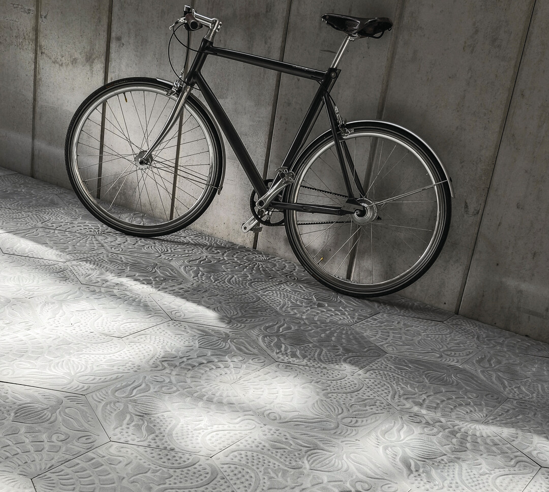 VIA-Trottoirplatten in unterschiedlichen Designs