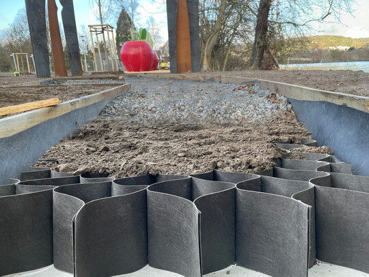 Wurzelschutz mit TERRAM Geozellen