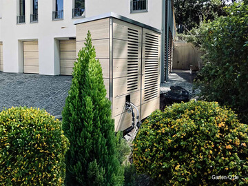 Einhausung in Holzdekor