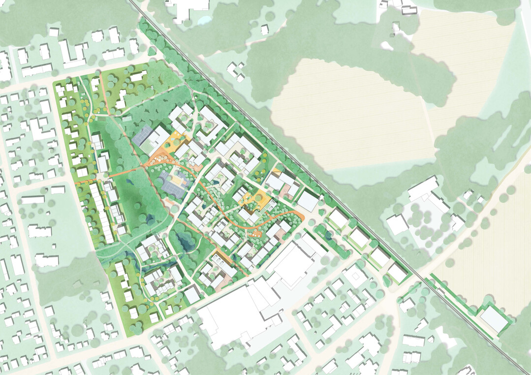 Städtebaulich-freiraumplanerischer Entwurf für die Transformation des Metallwerks in Bielefeld-Senne