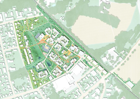 Stdtebaulich-freiraumplanerischer Entwurf fr die Transformation des Metallwerks in Bielefeld-Senne