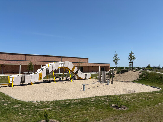 Die Kletterbrcke in der Ansicht