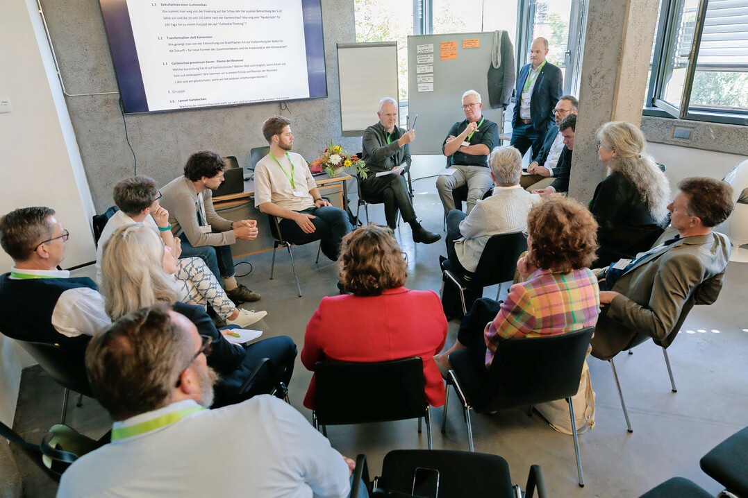 Bei Workshops zu vier Zukunftsthemen arbeiteten die TeilnehmerInnen des Zukunftstags Gartenschau aktiv mit.
