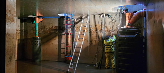 Die groe Regenwasserzisterne ist das Herzstck eines gesteuerten Regenwassermanagements.