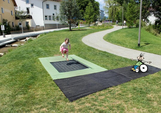 Die Inklusionsmatte sichert Mobilit�t.