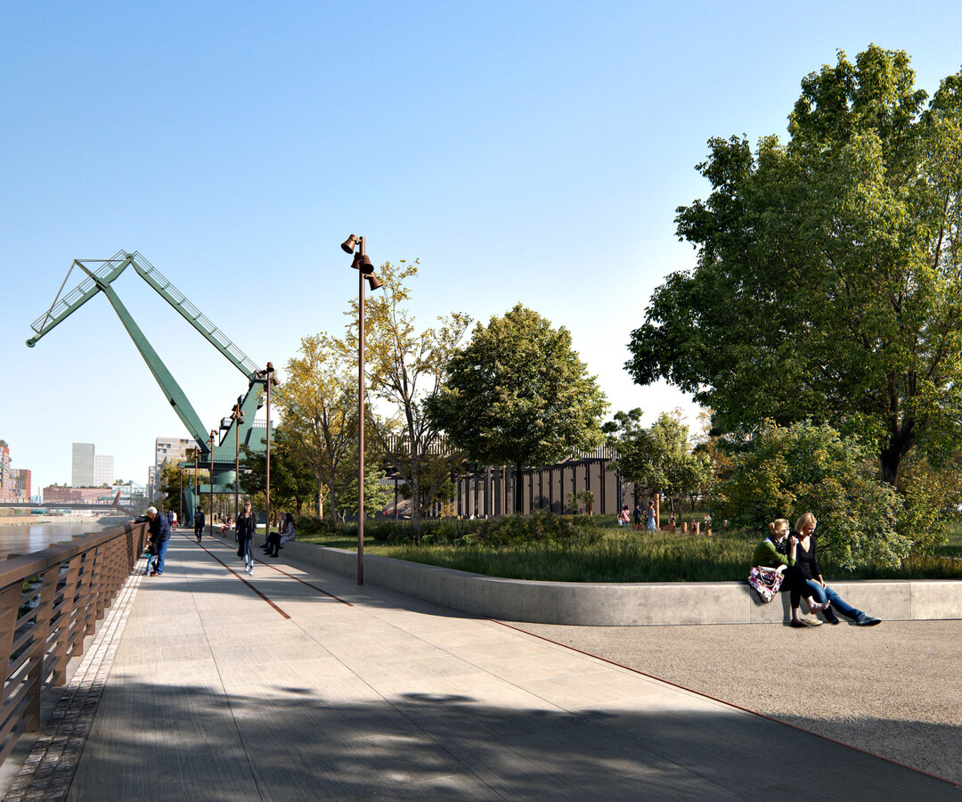 Die Kante hat f�r Cobes Planungen immer eine zentrale Bedeutung � wie hier am Deutzer Hafen in K�ln.