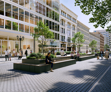 Mehr als Sitzen � hier sind Begr�nung und Klimaanpassung mitgedacht. 