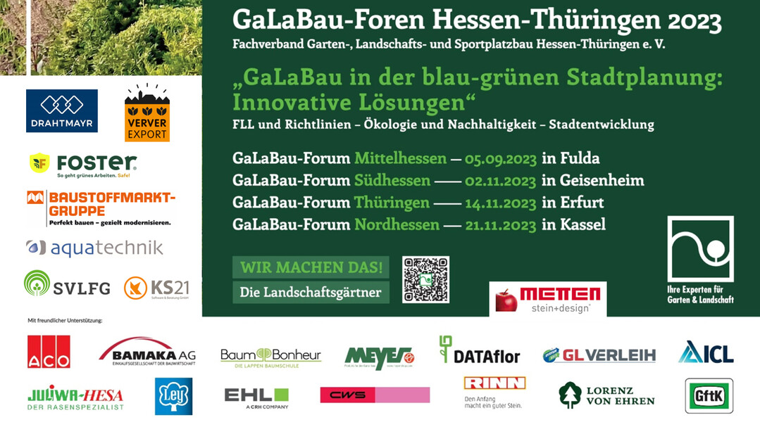 GaLaBau-Foren 2023 mit den Frdermitgliedern der Ausstellungen