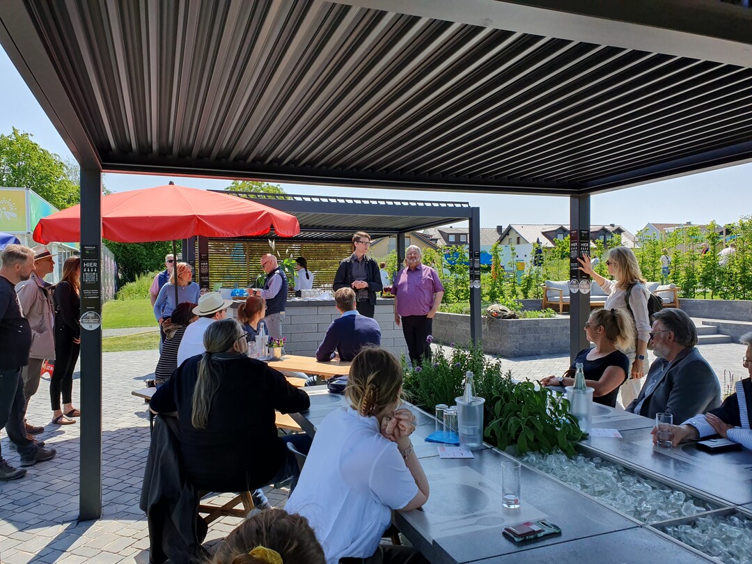 Abschluss in der Rinn-outdoorküche auf dem Gelände der Landesgartenschau Fulda