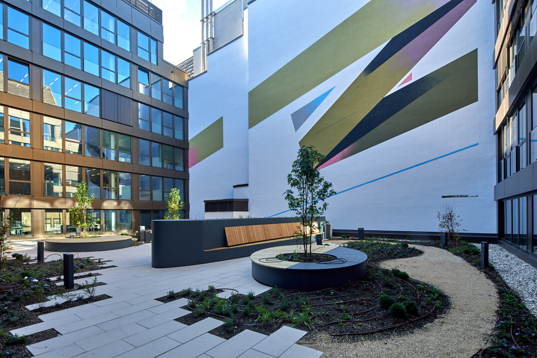 Blick in den geschützten Innenhof.