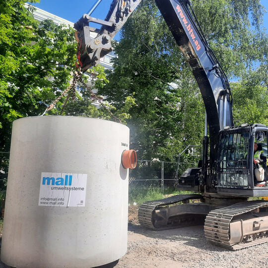 Die Filtersch�chte aus Stahlbeton-Fertigteilen in monolithischer Rundbauweise sind einfach zu montieren.