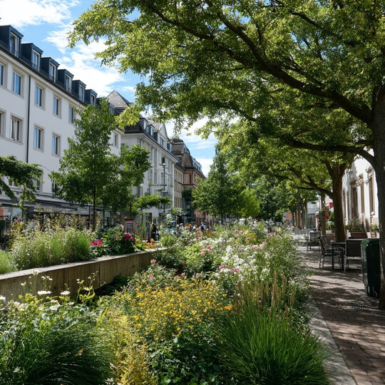 Mehr Gr�n und ein funktionierendes Schwammstadtprinzip verhindern das �berhitzen unserer St�dte. 