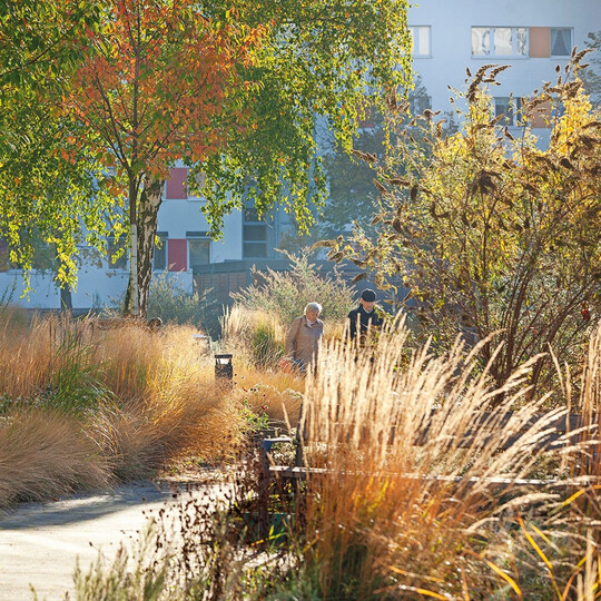 Eines der 60 ausgestellten Projekte: „Park statt Straße“