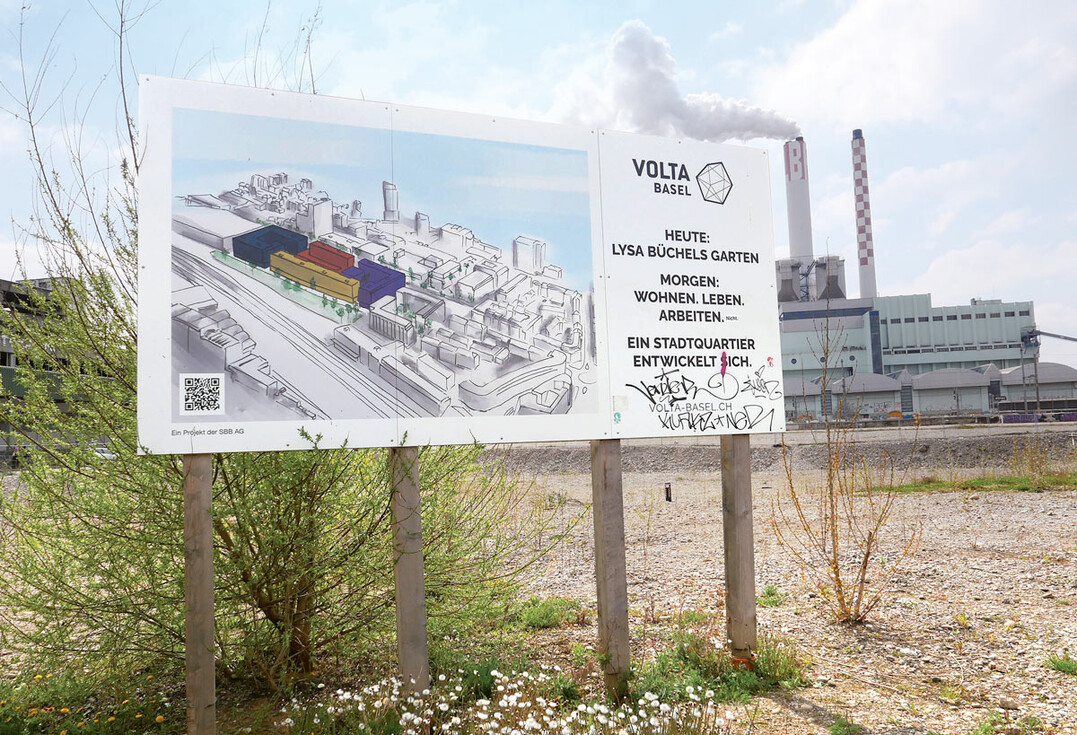 Pilotprojekt Volta Nord mit temporärer Gastronomienutzung, um das Areal zu beleben.