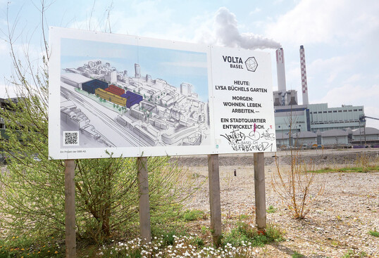 Pilotprojekt Volta Nord mit temporrer Gastronomienutzung, um das Areal zu beleben.