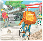 „Was ist los mit euch da oben? Ihr habt sechsmal Pizza bestellt? Zweimal mit Gyros, viermal Diavolo mit extra Knoblauch?“ –„Wie oft denn noch: Wir essen nur Sushi auf dieser Baustelle!“