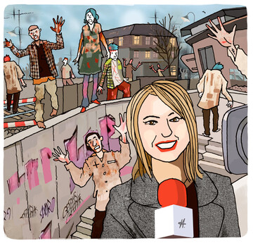 Am 20. Jahrestag der immer noch nicht abgeschlossenen DB-Tunnelsanierung, kamen heute wieder zahlreiche Schaulustige, um sich den traditionellen Zombie-Walk der ehemaligen Gewerbetreibenden anzusehen. Mit diesem Event wollen die in Konkurs gegangenen Geschftsleute an ihr ehemals florierendes Stadtviertel erinnern.