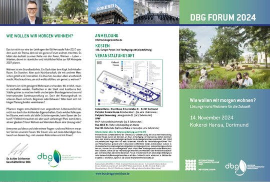 Programm DBG Forum 2024