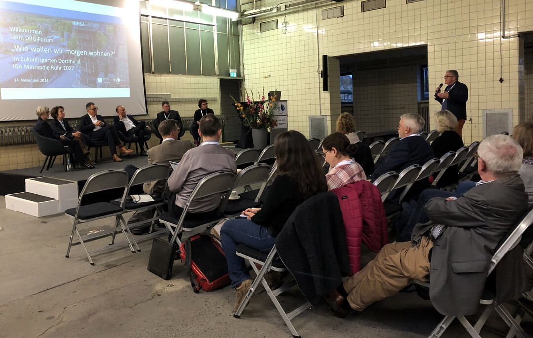 Town Hall Talk zum Thema Grne Quartiersentwicklung beim DBG-Forum