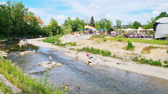 Renaturierter Flusslauf Argen