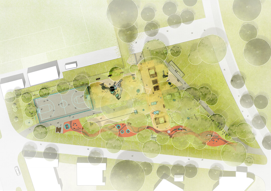 Planung Spielband im Schferseepark, Berlin