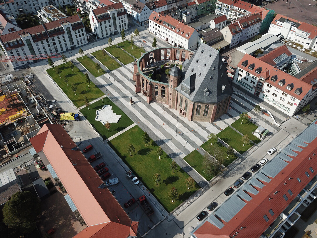 Drohnenaufnahme der Stadt Hanau aus dem Jahr 2020