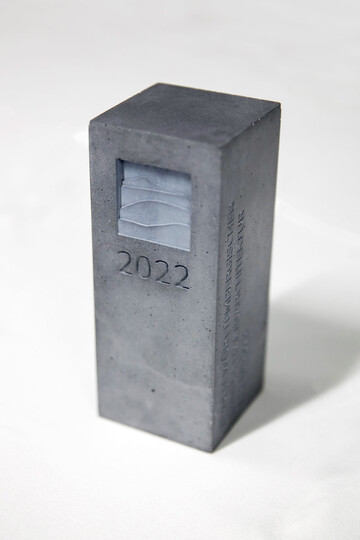 Der Landschaftsarchitektur-Preis 2022, gefertigt in der Godelmann Designmanufaktur.