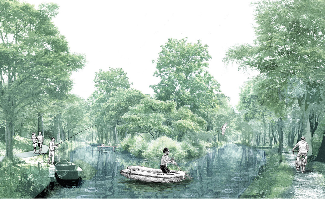 Big Y. Grün-blaue Idylle in den Neckarauen. 1. Preis beim Nachwuchswettbewerb „Reclaim the River“
