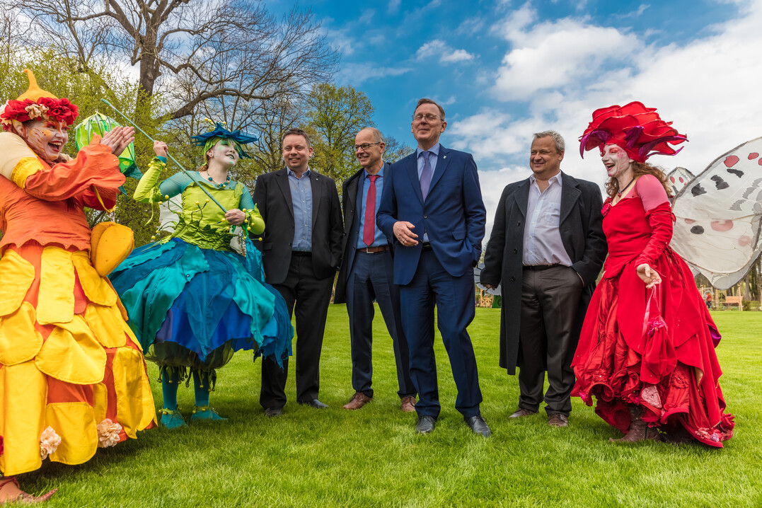 Ministerprsident Bodo Ramelow auf der Landesgartenschau
Apolda 2017

