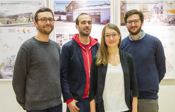 Die Gewinner des DEUBAU-Preises 2016: Das Planerteam Teleinternetcafe (Berlin) und Treibhaus (Hamburg) 