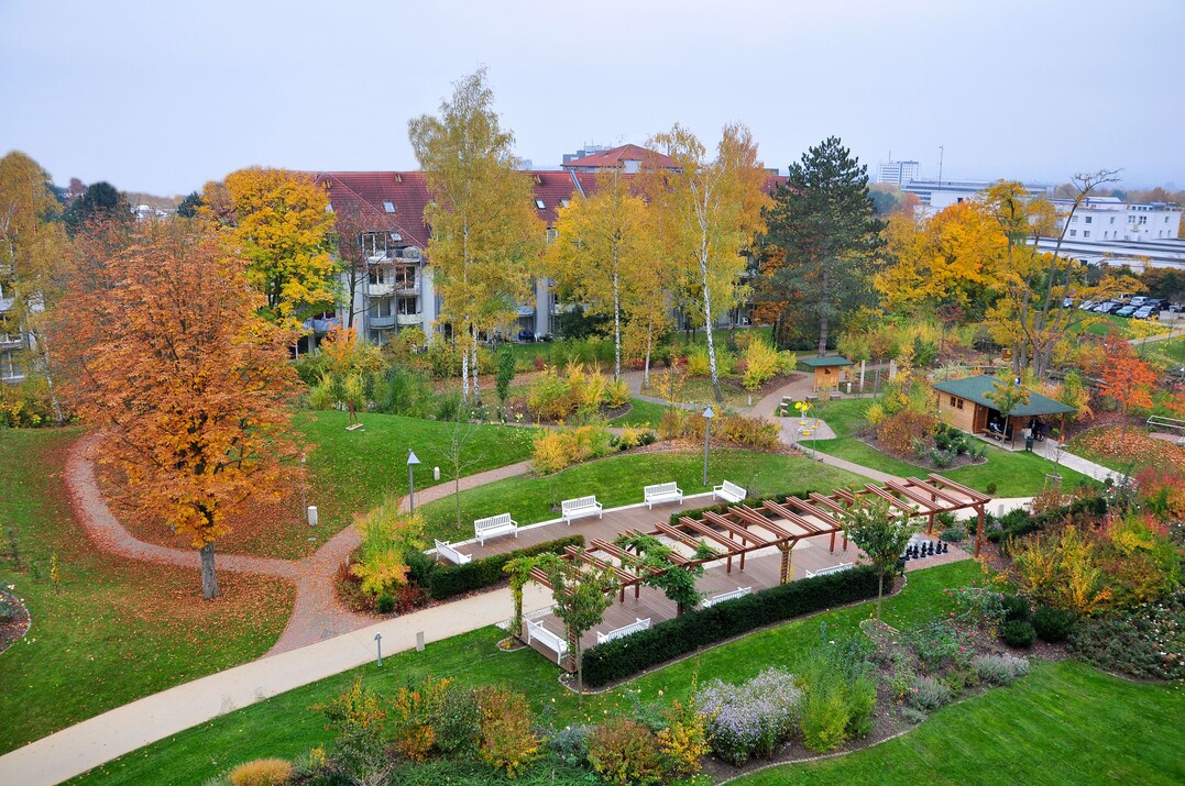 Der Garten des Ev. Krankenhauses Göttingen-Weende errang den 1. Platz im Firmengartenwettbewerb 2017.