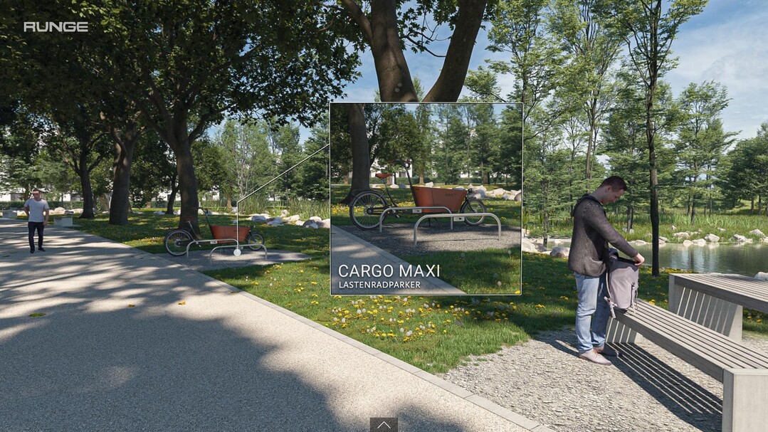 Produktauswahl platzieren (hier Cargo Parker)