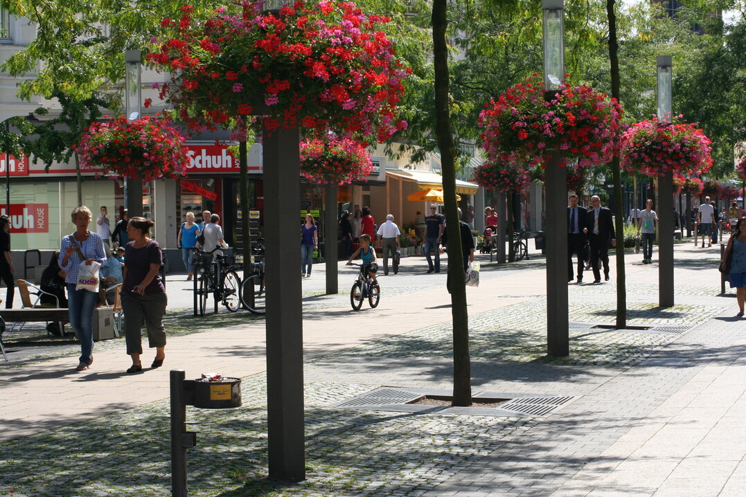 Flower Baskets in der Herner Innenstadt