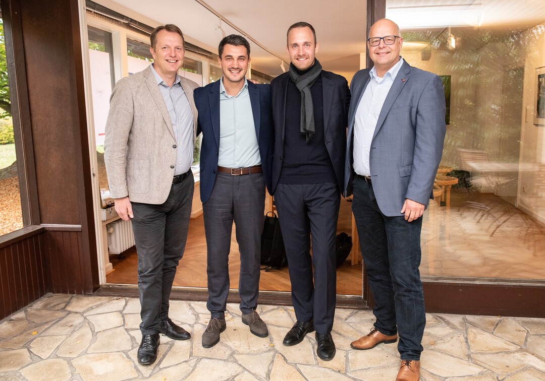 Die Geschäftsführung der zukünftigen Aco GmbH: v.l. Thomas Bendixen, Alexander Airich, Sebastian Danckert-Ebens, Thomas Bannas