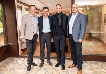 Die Geschftsfhrung der zuknftigen Aco GmbH: v.l. Thomas Bendixen, Alexander Airich, Sebastian Danckert-Ebens, Thomas Bannas