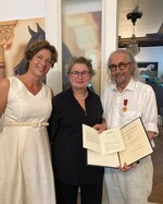 Andrea Louafi, die Berliner Senatsbaudirektorin und Staatssekretärin Frau Prof. Petra Kahlfeldt und Bundesverdienstkreuzträger Kamel Louafi