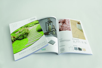 Aktuelle Trends fr Garten und Terrasse finden Bauherren und Gartenbesitzer in der neuen Ausgabe des Katalogs Ideen fr Lebensrume von F.C. Ndling Betonelemente GmbH + Co. KG.