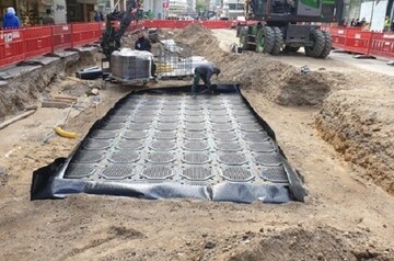 Stadtplaner greifen gerne auf Bume als Klimaretter zurck. Mit dem TreeParker Baumquartier von Gefa Fabritz etablieren diese sich selbst in Extremlagen. 