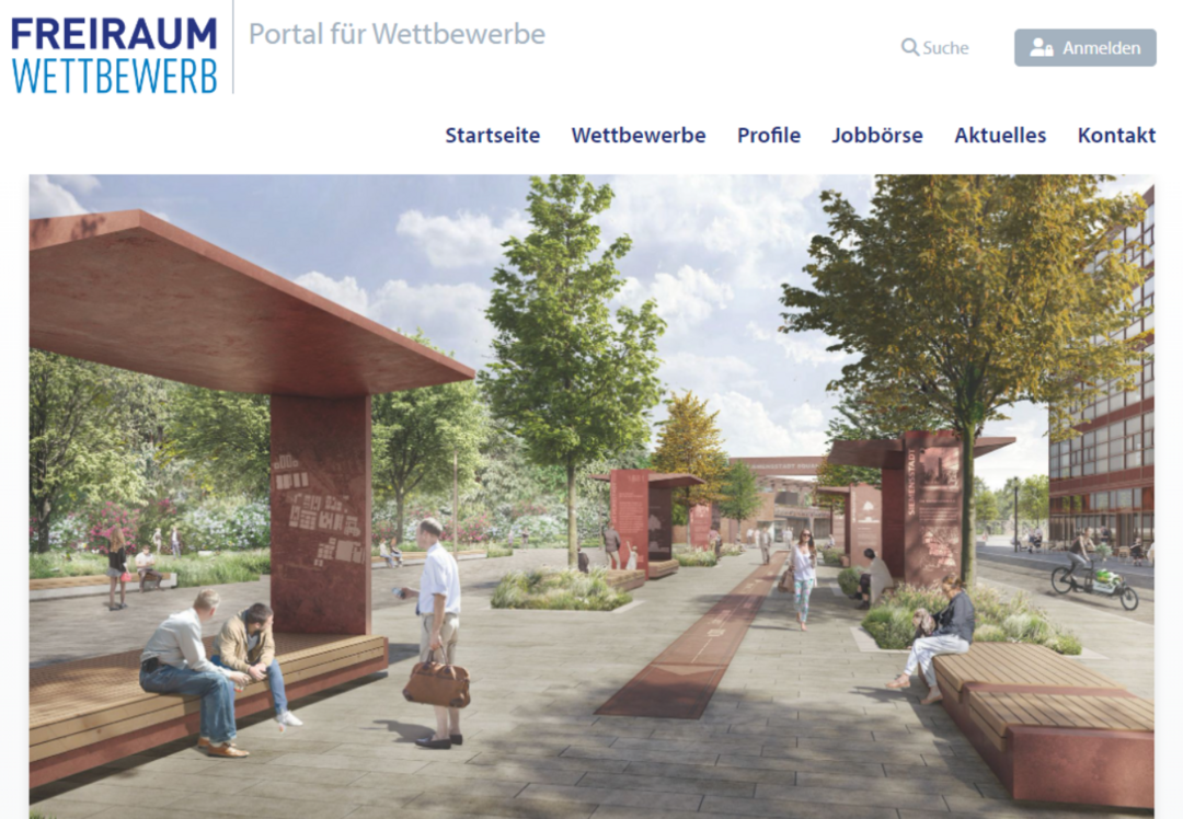 Unser neues Wettbewerbsportal ist online. Erfahren Sie mehr unter www.freiraum-wettbewerb.info