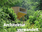 Die Mikro-Architektur „BUTZE!“, entworfen von TAKTAK Architektur + Szenografie, war zum Tag der Architektur 2021 in der Rhön zu sehen.
