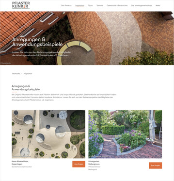 Relaunch der Website pflasterklinker.de