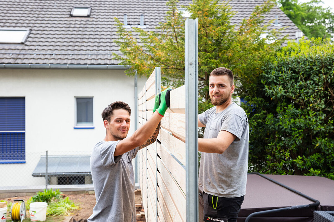 Im Team professionell fr hchste Qualittsansprche unterwegs, die Mitarbeitenden von Zaunteam.