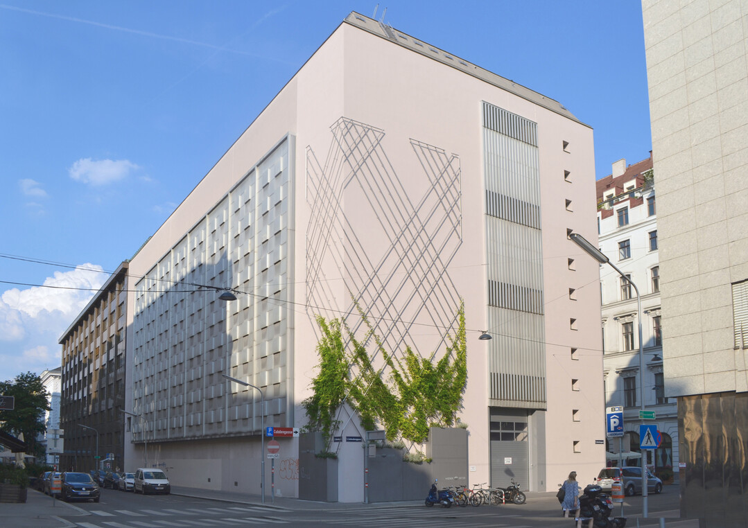 Umspannwerk, Wiener Netze  Fassadenbegrnung
Erstes Cooling-Off-Projekt #wienbleibtcool (1010 Wien, Cobdengasse/Liebenberggasse/Stubenbastei)
Planungsbeginn: 03/2019;
Fertigstellung: 09/2019;
Bauherr: Wiener Netze
Planung: RATAPLAN  Architektur ZT GmbH;
Knstlerische Gestaltung: Cosima Terrasse und Herwig Turk;
Landschaftsarchitektur: Krftner Landschaftsarchitektur;
Begrnte Fassadenflche: circa 300 m intensiv