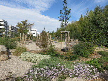 Der 1. Preis in der Kategorie Freianlagen an ffentlichen Einrichtungen  Grnflchen/Parkanlagen/Spielpltze wurde an die Stadt Leipzig, Amt fr Stadtgrn und Gewsser, fr die Gestaltung des Naturerlebnisraumes Hafenstrae am Lindenauer Hafen verliehen.