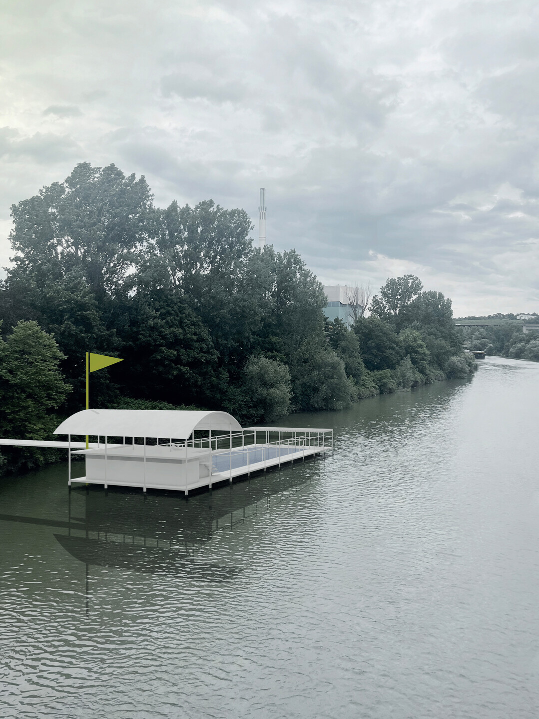 Perspektive Mombachbädle. 1. Preis beim Nachwuchswettbewerb „Reclaim the River“