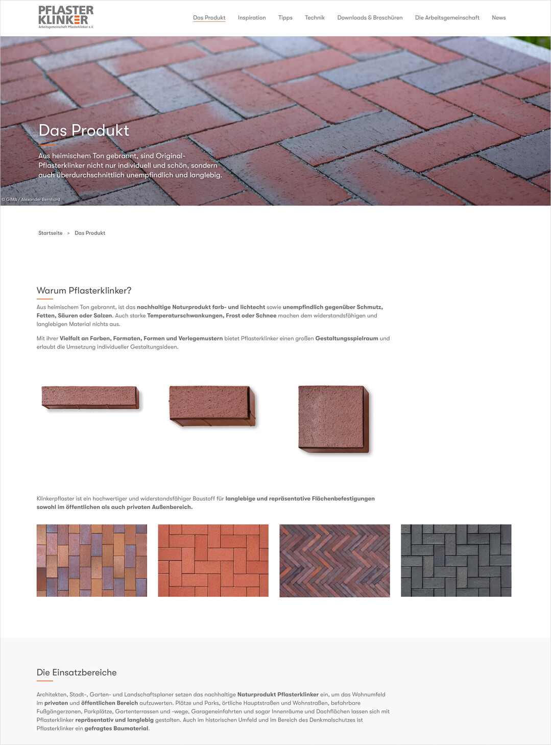 Relaunch der Website pflasterklinker.de